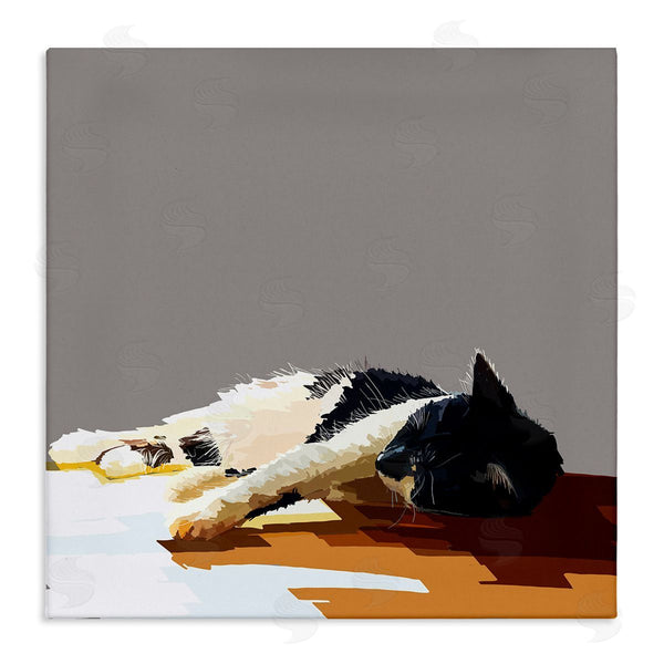 stupell industries Emily Kalina | Restful Cat Lying Down in Sunlight Wall Art