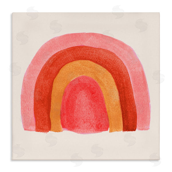 stupell industries Emily Navas | Bold Red Pink Rainbow Four Layered Arches Wall Art