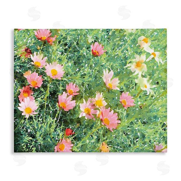 stupell industries Emily Navas | Impressionistic Pink Carnations In Green Field Wall Art