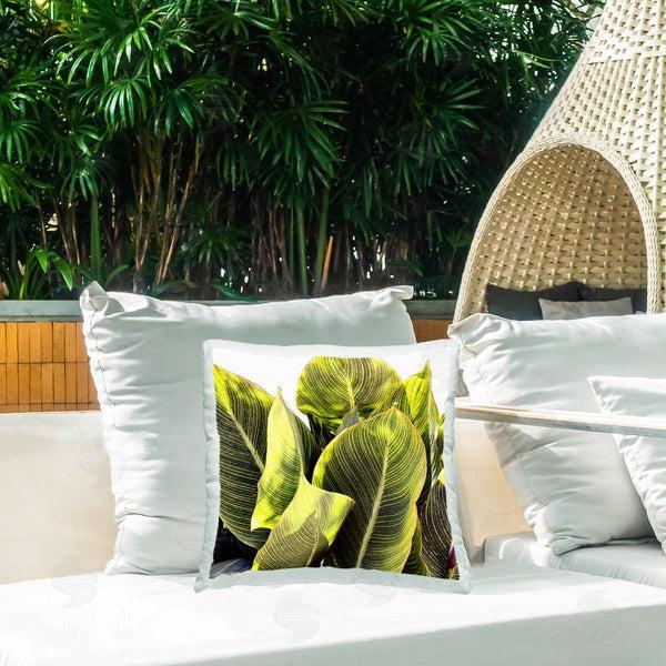 Stupell Industries Emily Navas | Lush Green Leaves Printed Throw Pillow