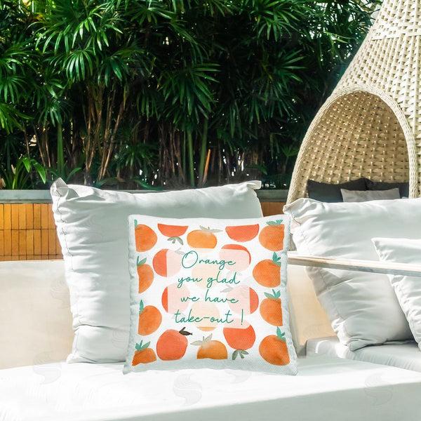 Stupell Industries Emily Navas | Orange You Glad Throw Pillow