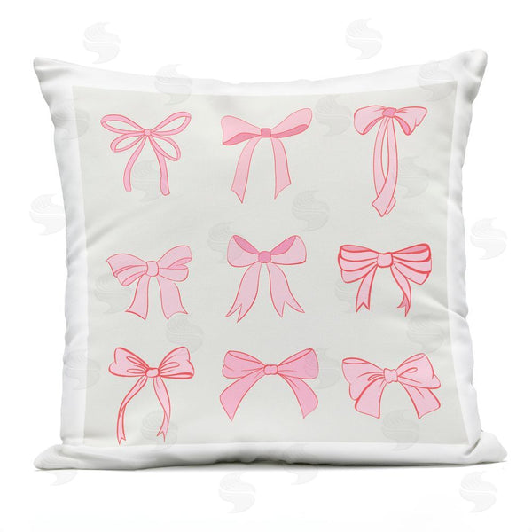 Stupell Industries Emily Navas | Pink Coquette Bow Arrangement Throw Pillow