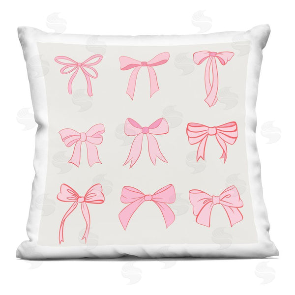 stupell industries Emily Navas | Pink Coquette Bow Arrangement Throw Pillow
