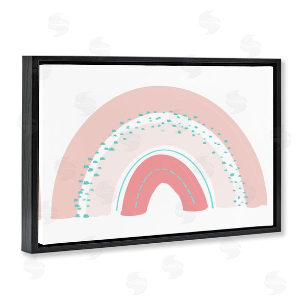 Stupell Industries Emily Navas | Pink Rainbow With Speckles Wall Art