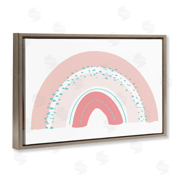 Stupell Industries Emily Navas | Pink Rainbow With Speckles Wall Art