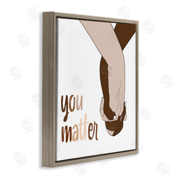 Stupell Industries Emily Navas | You Matter Diverse Hands Minimal Design