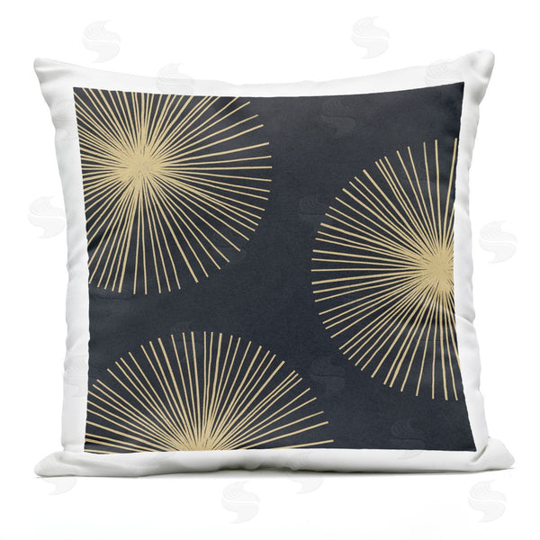 Stupell Industries Emma Caroline | Abstract Radiant Round Star Shapes Pattern Printed Throw Pillow
