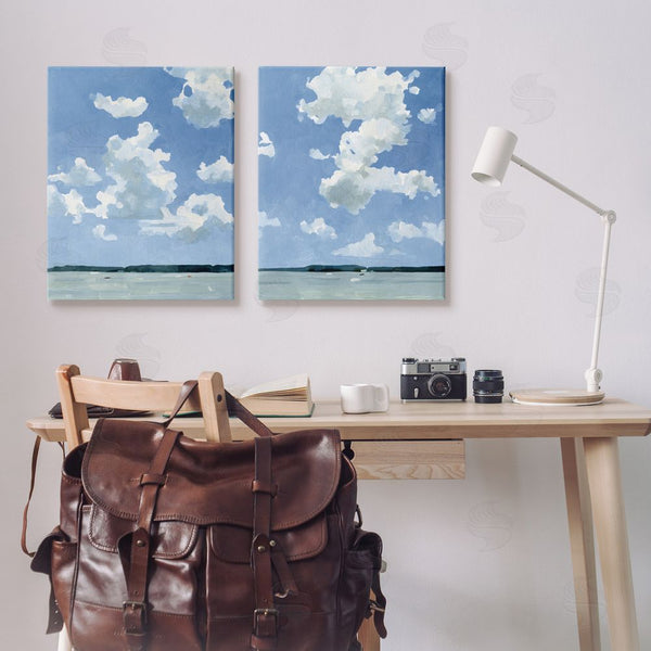 Stupell Industries Emma Caroline | Bright Cloudy Sky Landscape Summer Day Wall Art