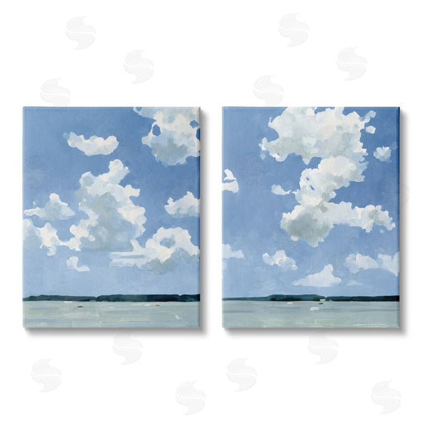 stupell industries Emma Caroline | Bright Cloudy Sky Landscape Summer Day Wall Art