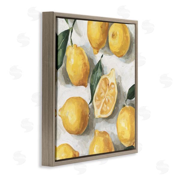 Stupell Industries Emma Caroline | Citrus Lemons Over White