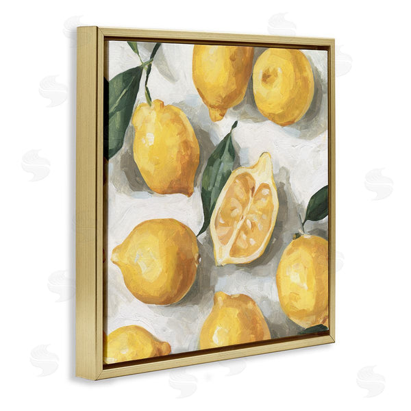 Stupell Industries Emma Caroline | Citrus Lemons Over White
