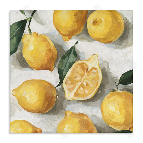stupell industries Emma Caroline | Citrus Lemons Over White