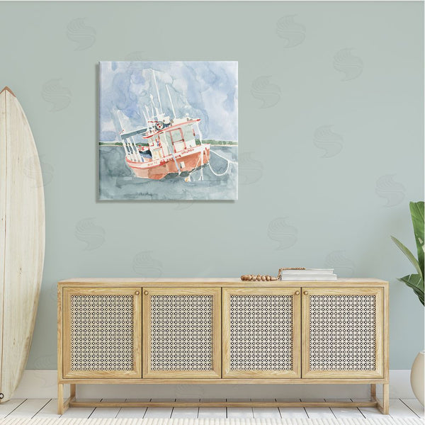Stupell Industries Emma Caroline | Coast Guard Boat Transportation Ocean Watercraft Wall Art