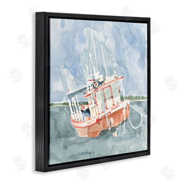 Stupell Industries Emma Caroline | Coast Guard Boat Transportation Ocean Watercraft Wall Art