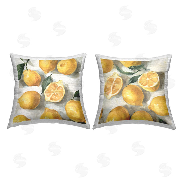 Stupell Industries Emma Caroline | Country Citrus Fruit Printed Throw Pillow Set