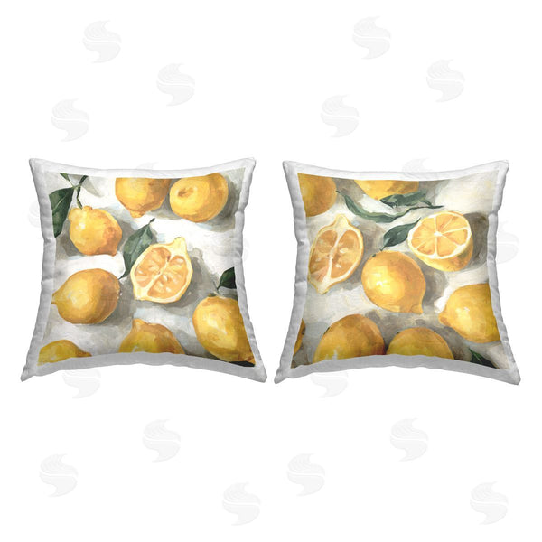 stupell industries Emma Caroline | Country Citrus Fruit Printed Throw Pillow Set