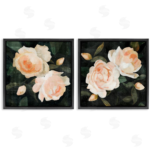 Stupell Industries Emma Caroline | Country Rose Garden Pink Green Nature Wall Art