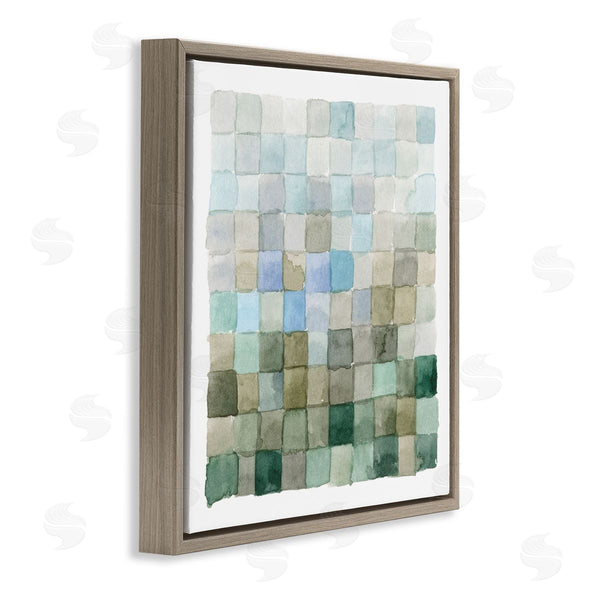 Stupell Industries Emma Caroline | Earth Tones Watercolor Detail Square Shape Pattern Wall Art