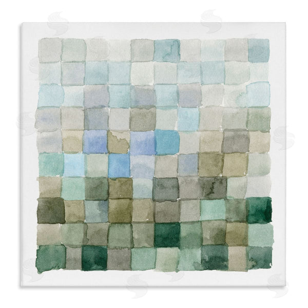 stupell industries Emma Caroline | Earth Tones Watercolor Detail Square Shape Pattern Wall Art