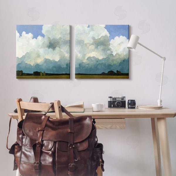Stupell Industries Emma Caroline | Fluffy Clouds Countryside Sky Nature Wall Art