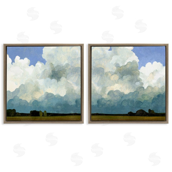 Stupell Industries Emma Caroline | Fluffy Clouds Countryside Sky Nature Wall Art