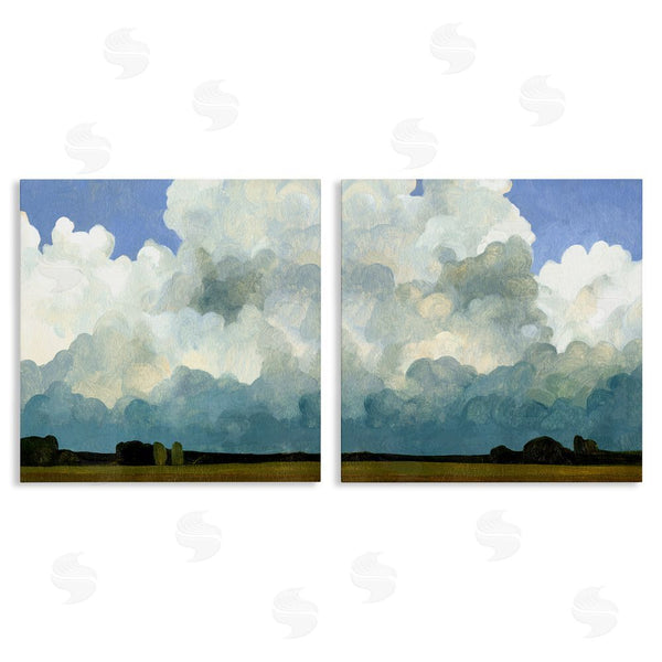 stupell industries Emma Caroline | Fluffy Clouds Countryside Sky Nature Wall Art