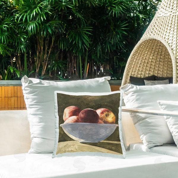 Stupell Industries Emma Caroline | Kitchen Apple Bowl Printed Throw Pillow