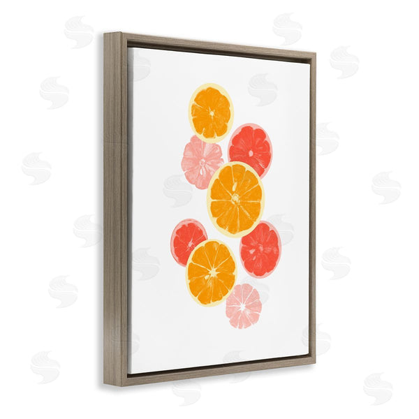 Stupell Industries Emma Caroline | Mixed Citrus Fruit Slices Casual Summer Kitchen Wall Art