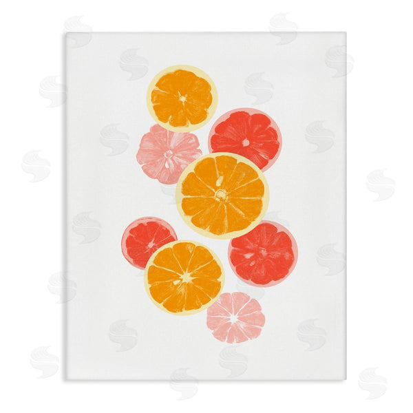 stupell industries Emma Caroline | Mixed Citrus Fruit Slices Casual Summer Kitchen Wall Art