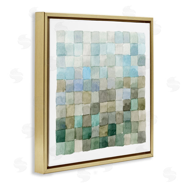 Stupell Industries Emma Caroline | Modern Watercolor Checkered Shapes