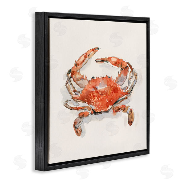 Stupell Industries Emma Caroline | Nautical Red Crab Wall Art