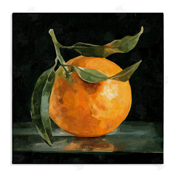 stupell industries Emma Caroline | Orange with Stem on Black