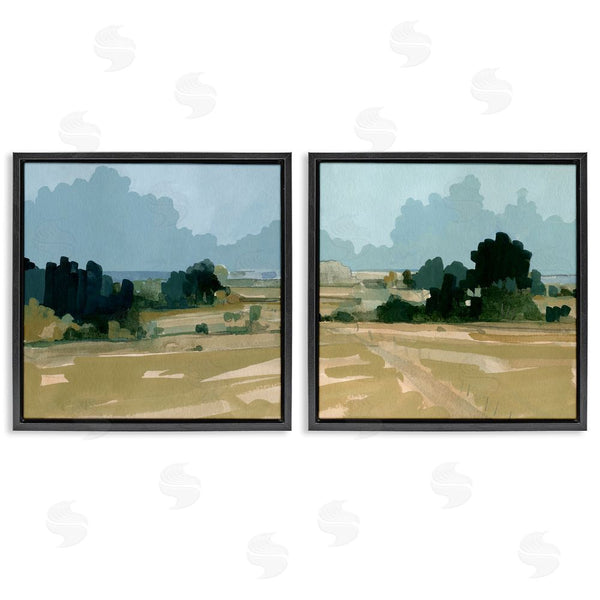 Stupell Industries Emma Caroline | Peaceful Rural Scene Distant Farmland Wall Art