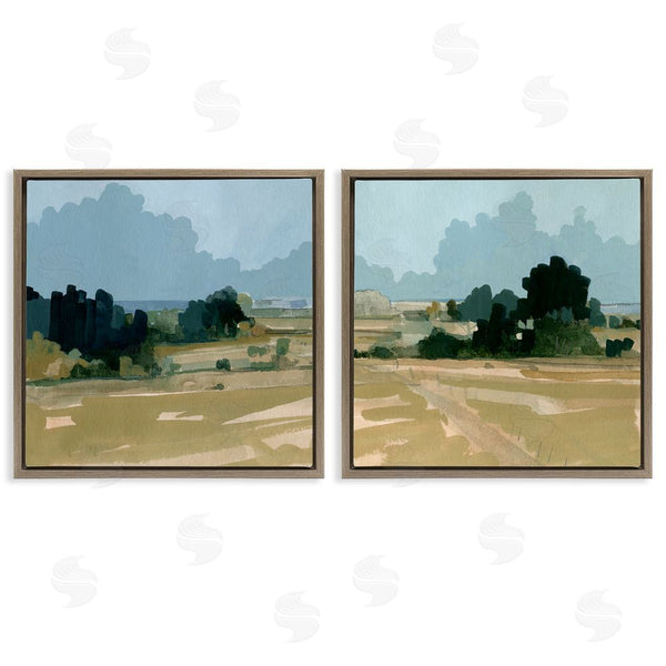 Stupell Industries Emma Caroline | Peaceful Rural Scene Distant Farmland Wall Art
