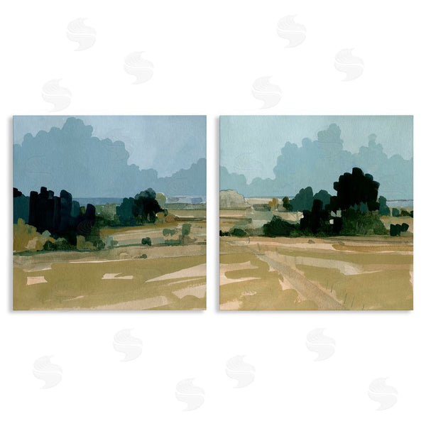 stupell industries Emma Caroline | Peaceful Rural Scene Distant Farmland Wall Art