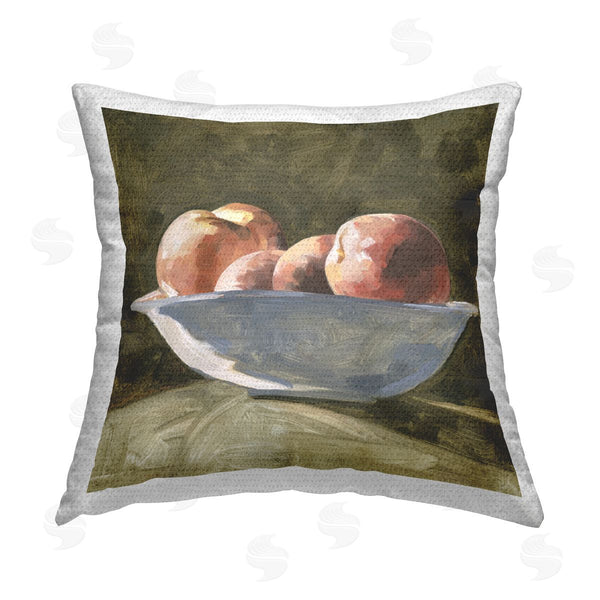Stupell Industries Emma Caroline | Traditional Fruit Bowl Printed Throw Pillow