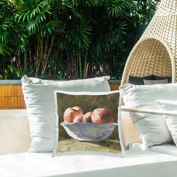 Stupell Industries Emma Caroline | Traditional Fruit Bowl Printed Throw Pillow