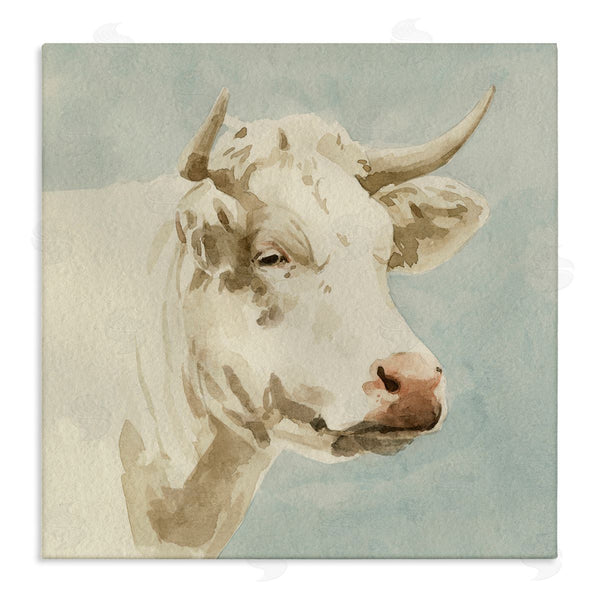 stupell industries Emma Caroline | White Cow Watercolor Wall Art