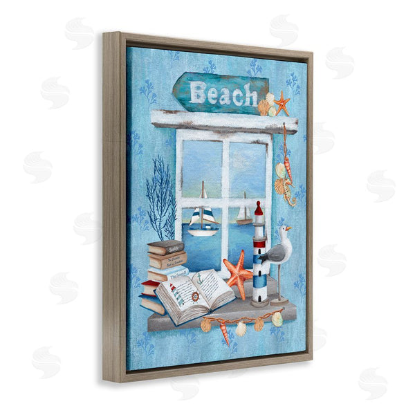 Stupell Industries Emma Leach | Beachy Coastal Window Sill
