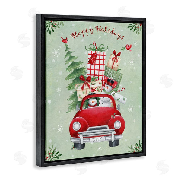 Stupell Industries Emma Leach | Holiday Stacked Gift Car Wall Art