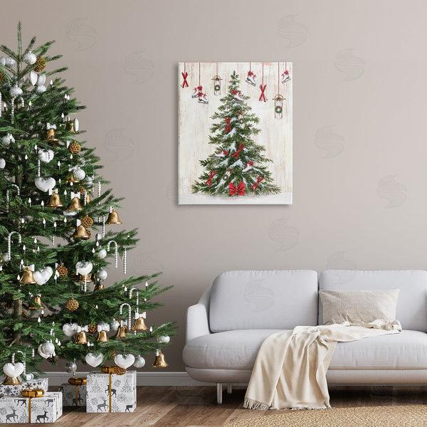 Stupell Industries Emma Leach | Ice Skates & Sleds On Tree Wall Art