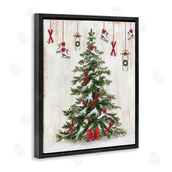 Stupell Industries Emma Leach | Ice Skates & Sleds On Tree Wall Art