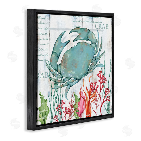 Stupell Industries Emma Leach | Rustic Crab & Coral Wall Art