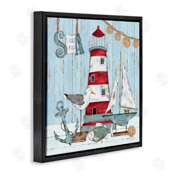 Stupell Industries Emma Leach | Rustic Maritime Still Life Wall Art