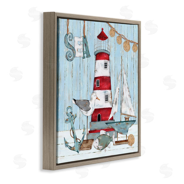 Stupell Industries Emma Leach | Rustic Maritime Still Life Wall Art