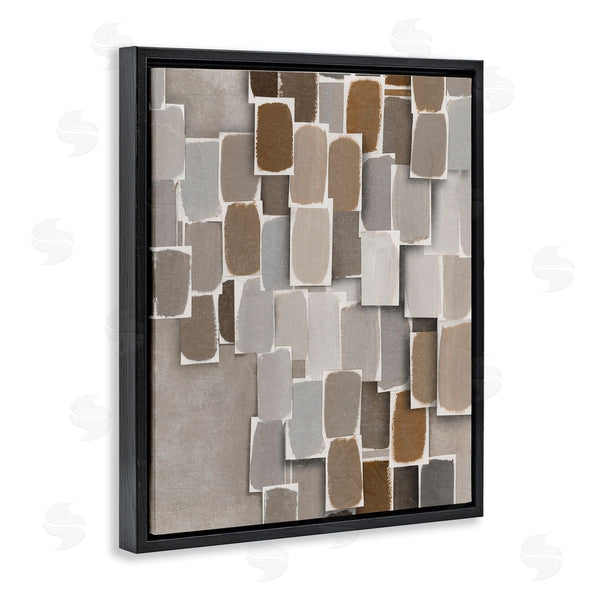 Stupell Industries Emma Peal | Layered Neutral Blocked Shapes Wall Art