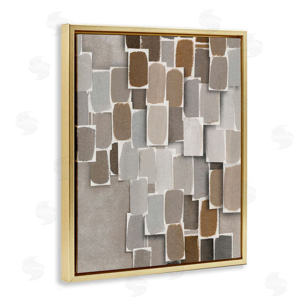 Stupell Industries Emma Peal | Layered Neutral Blocked Shapes Wall Art