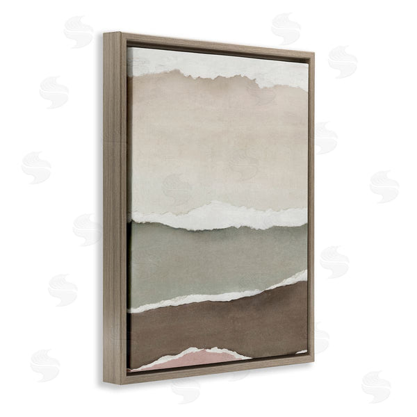 Stupell Industries Emma Peal | Layered Torn Edges Illusion Wall Art