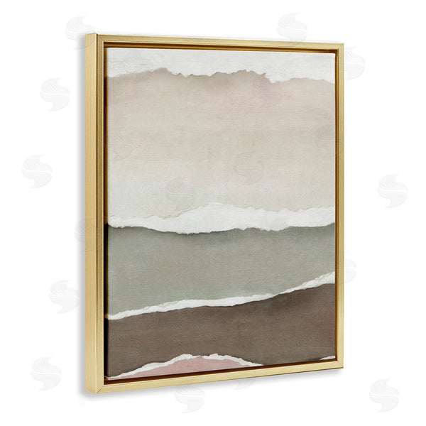 Stupell Industries Emma Peal | Layered Torn Edges Illusion Wall Art