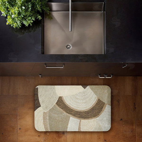 Stupell Industries Emma Peal | Mystic Neutral Patterns Anti-Fatigue Mat